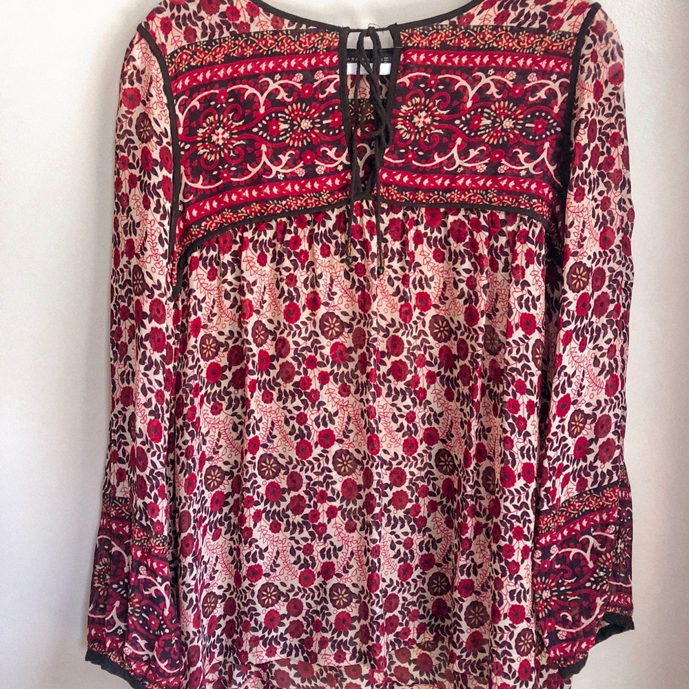 Zara Pattern Flow Shirt - Picture 3 of 8